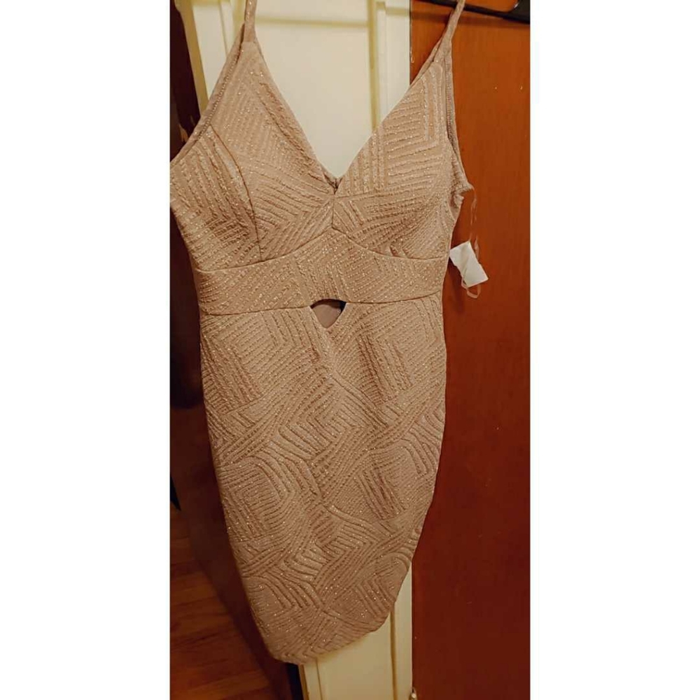 💫💫 Gold Sparkle Mini Dress